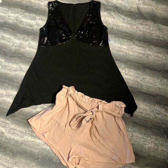 Black sequin summer tank top 🖤🖤 - Picture 7 of 8